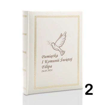 Album komunijny wsuwany na 100 zdjęć 10x15 personalizowany 8 wzorów